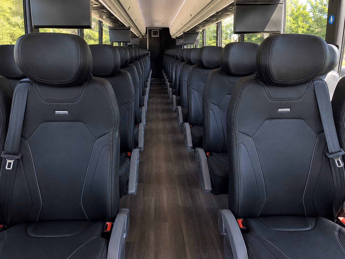 murray charter bus rental interior