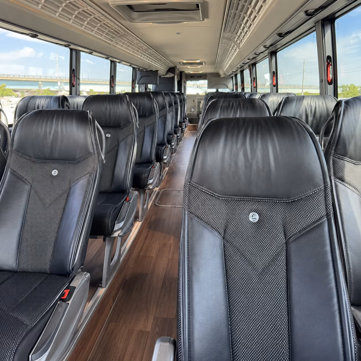 sandy private event transportation onboard seating