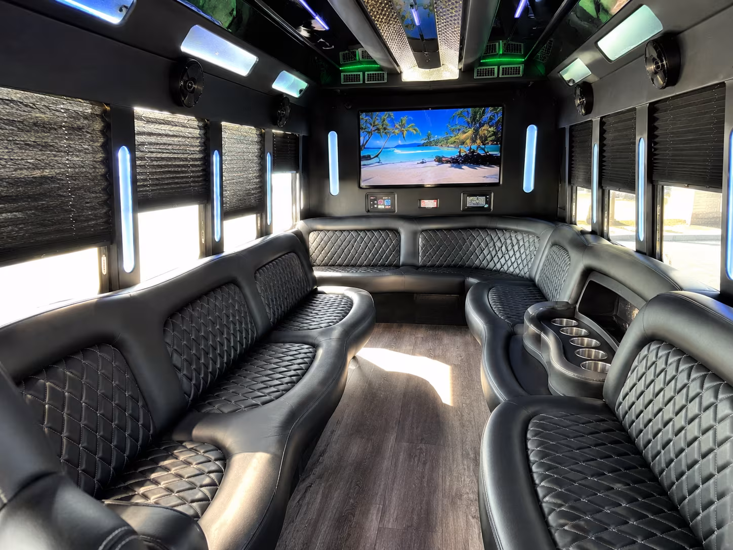 sandy wedding party bus rental